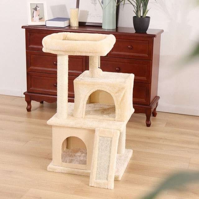 Cat Jumping Toy with Ladder Scratching Post