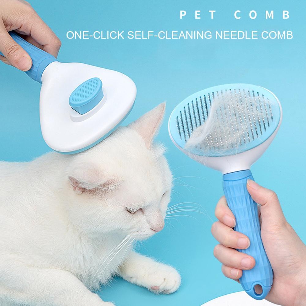 Pet Cats Dogs Hair Removal Combs Brushes