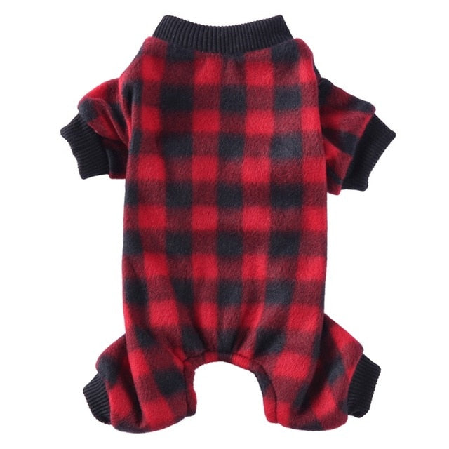 Plaid Dog Pajama Onesie