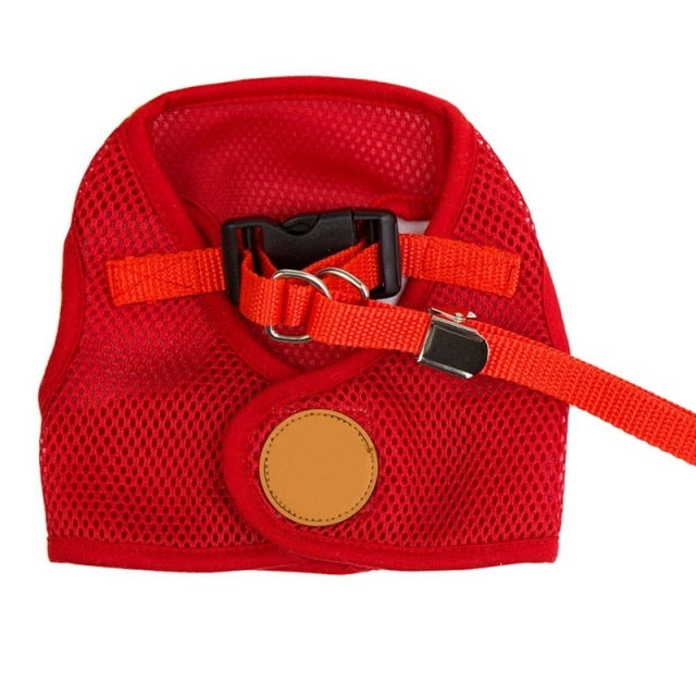 Net Dog Harness Adjustable Breathable Vest