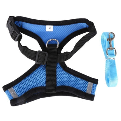 Net Dog Harness Adjustable Breathable Vest