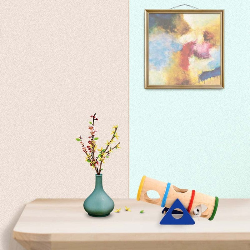 Wooden Animal Tunnel Exercise Tube