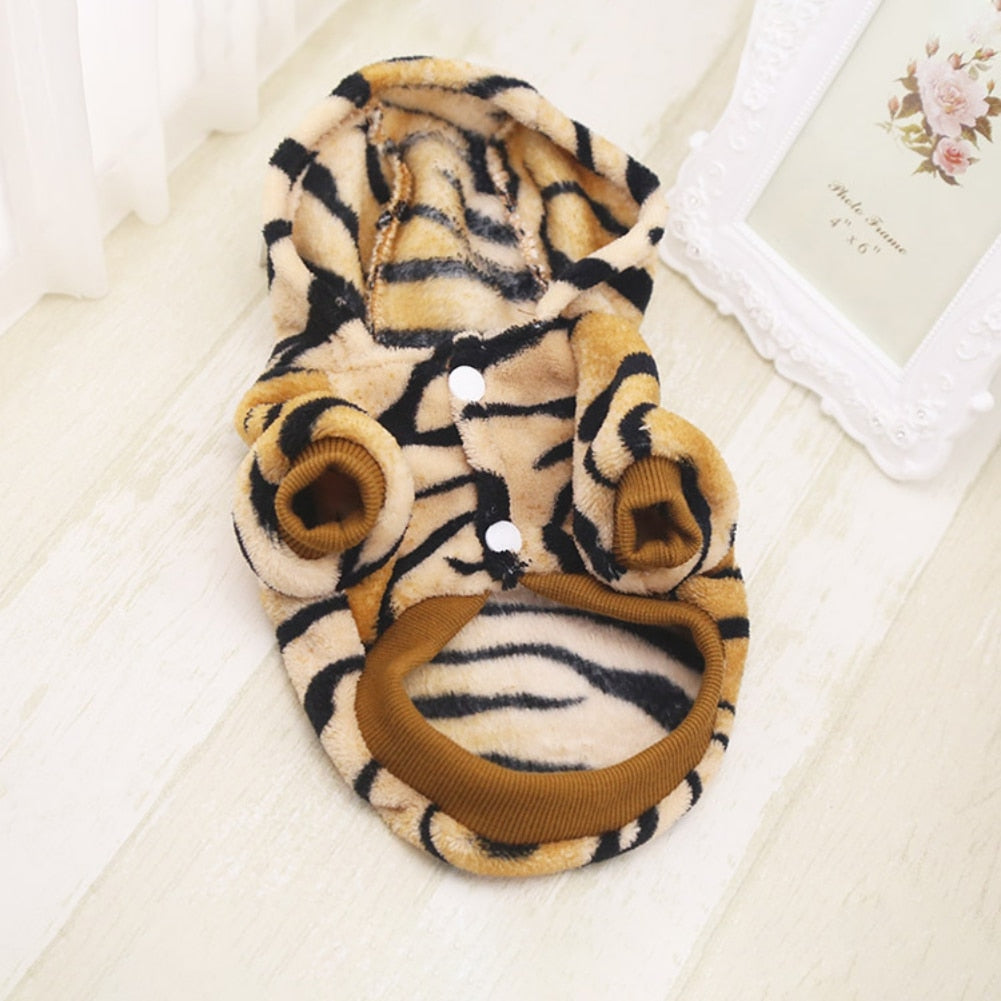 Tiger Pattern Pet Coat