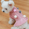 Pom Pom Sweater Dog Dress