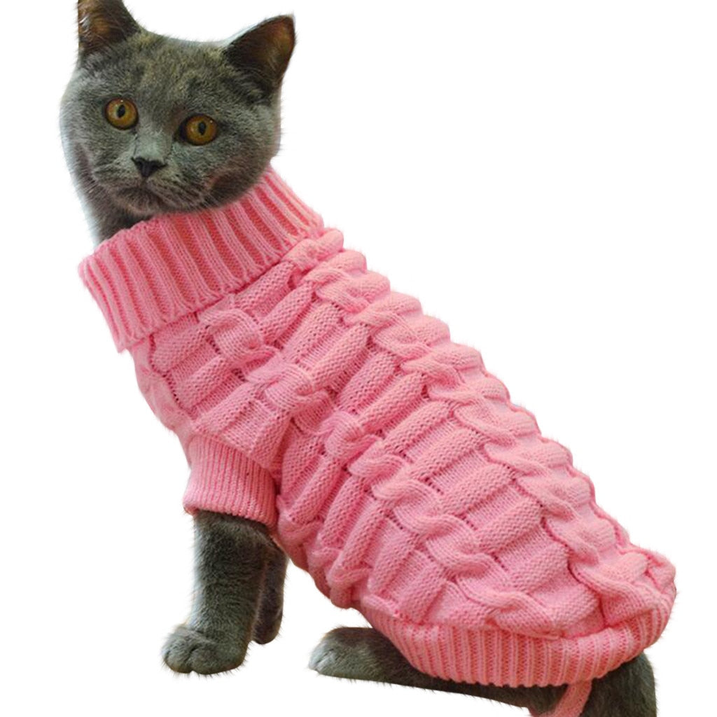 Turtleneck Knitted Pet Sweater