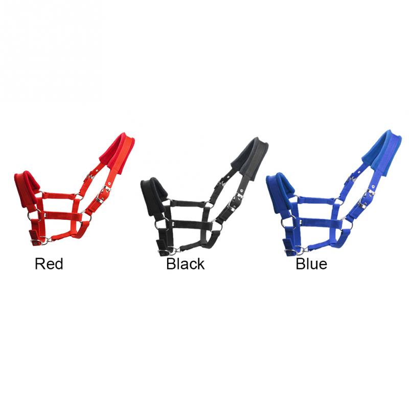 Adjustable Strap Fleece Padded Horse Halter