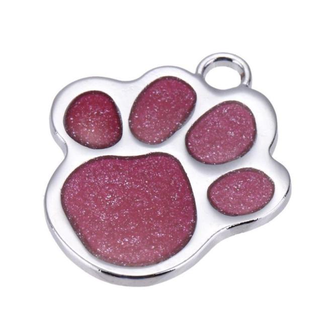 Dog Tag Collar Crystal Pendant