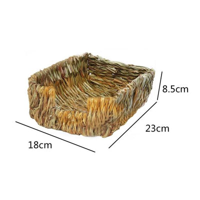 Handcrafted Woven Grass Bed Nest for Guinea Pigs