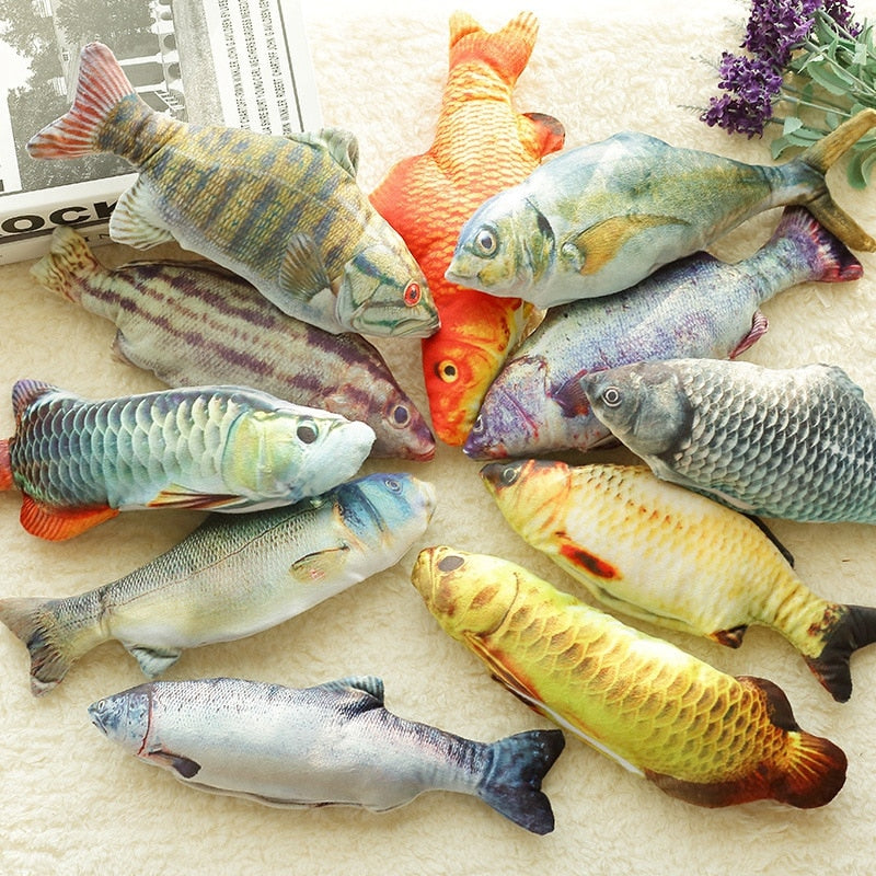 3D Fish Shape Cat Toy