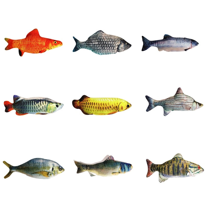 3D Fish Shape Cat Toy