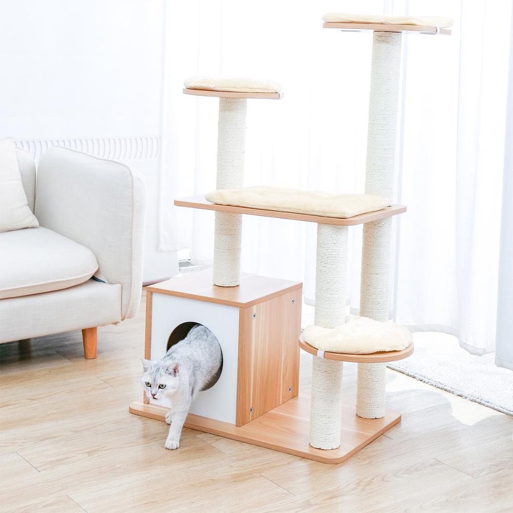 Cat Jumping Toy with Ladder Scratching Post