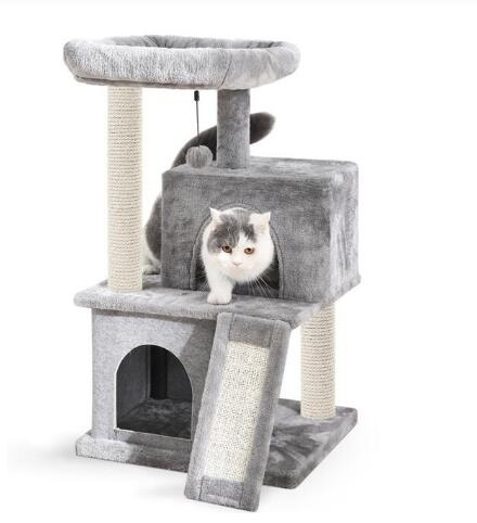 Cat Jumping Toy with Ladder Scratching Post