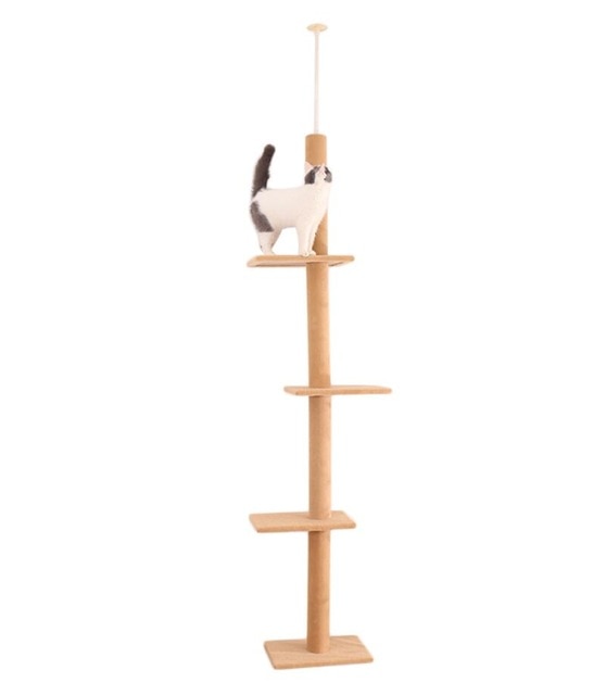 Cat Jumping Toy with Ladder Scratching Post