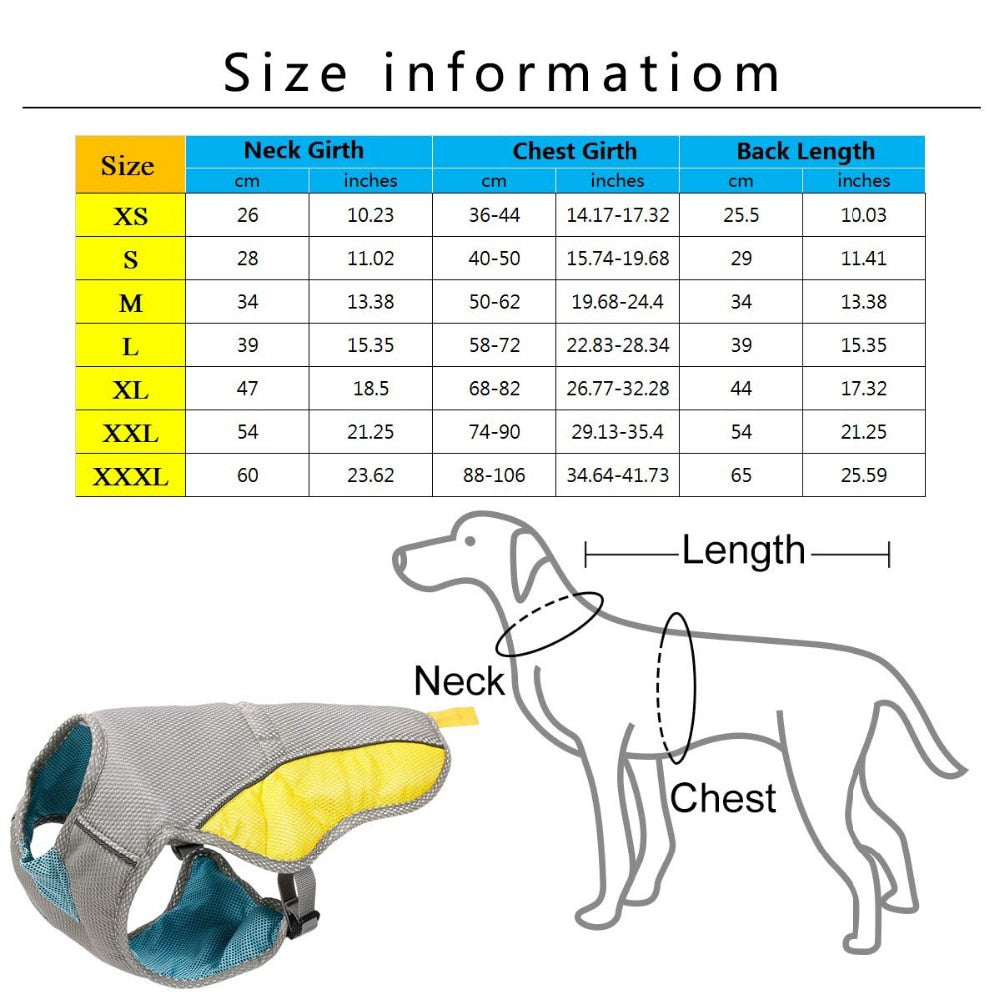 Summer Dog Cooling Vest