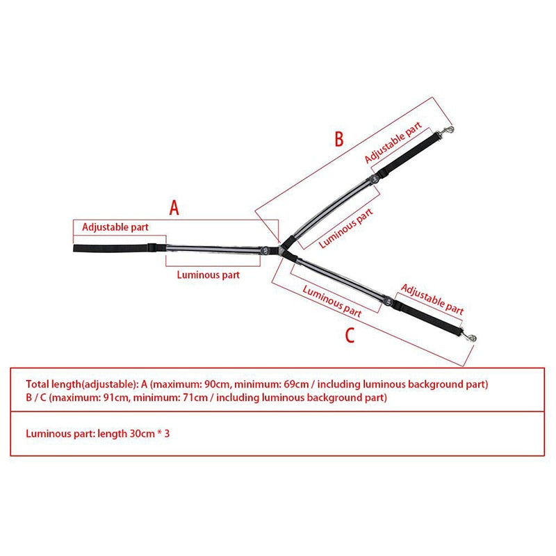 Night Visible Horse Chest Breastplate