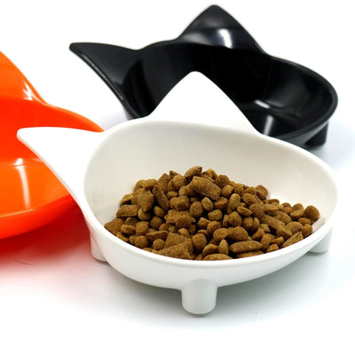 Colorful Cat Shaped Feeding Bowl