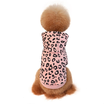 Leopard Print Dog Hoodie