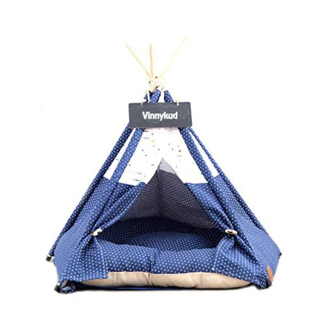 Pet Tent House Cat Bed Portable Teepee