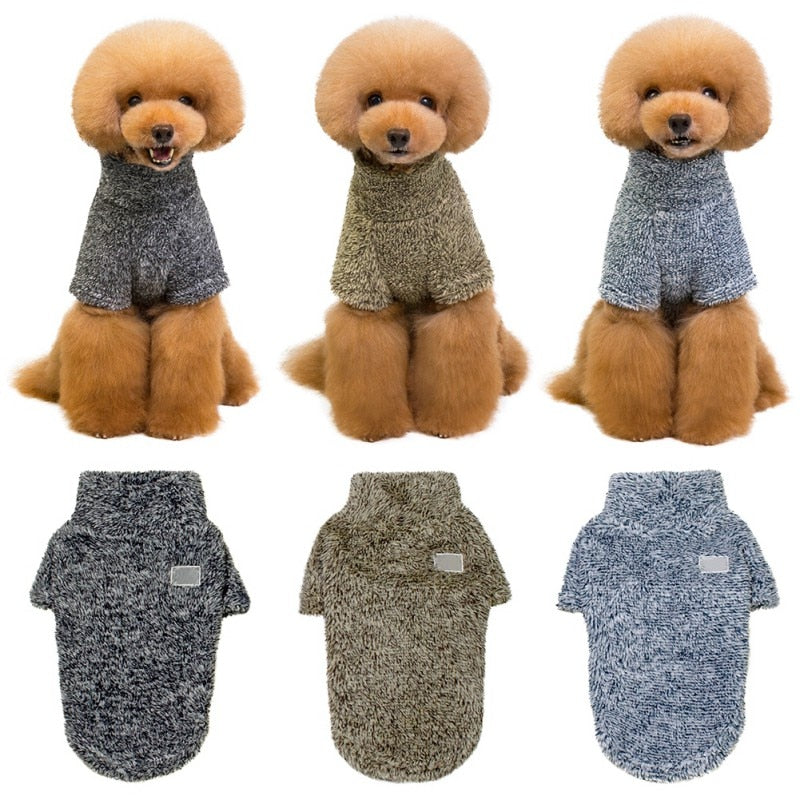 Small Dog Warm Curduroy Clothes