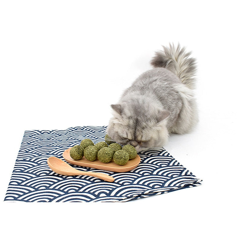 Natural Catnip Treat Balls Menthol Flavor