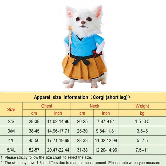 Pet Dog Cosplay Costume Halloween