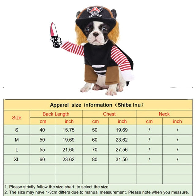 Pet Dog Cosplay Costume Halloween