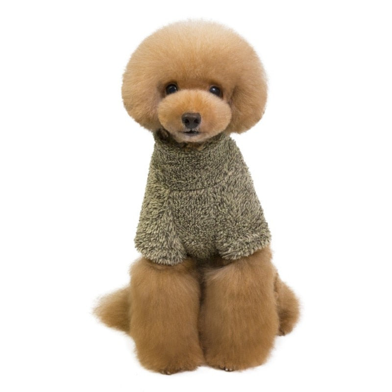 Small Dog Warm Curduroy Clothes
