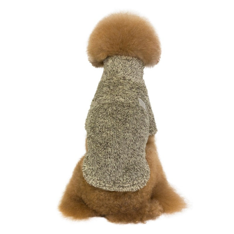Small Dog Warm Curduroy Clothes