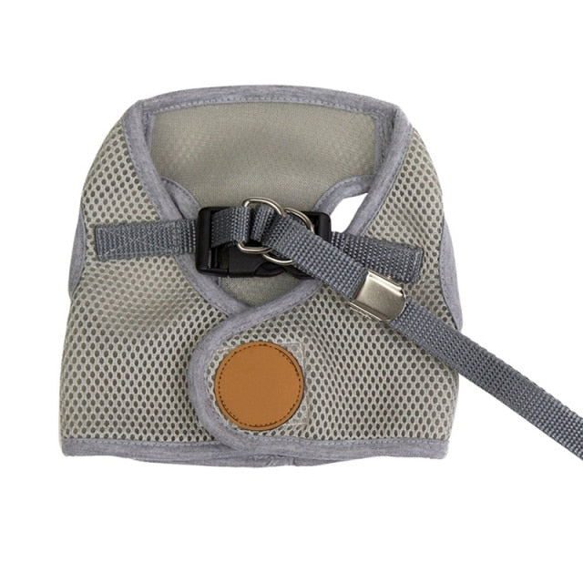 Net Dog Harness Adjustable Breathable Vest