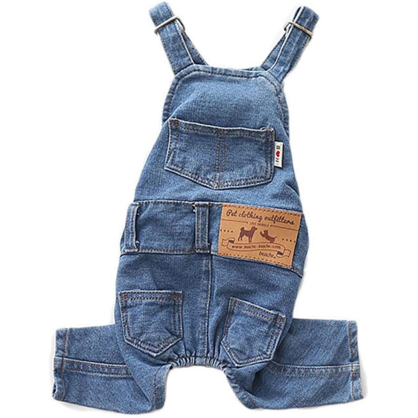 Denim Pet Jumpsuit Overall