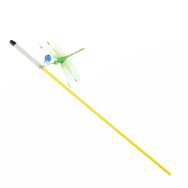 Dragonfly Rod Feather Stick Teaser Toys