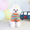 Cute Striped Printed Warm Fleece Pet Clothes