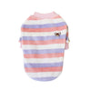 Cute Striped Printed Warm Fleece Pet Clothes