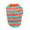 Cute Striped Printed Warm Fleece Pet Clothes