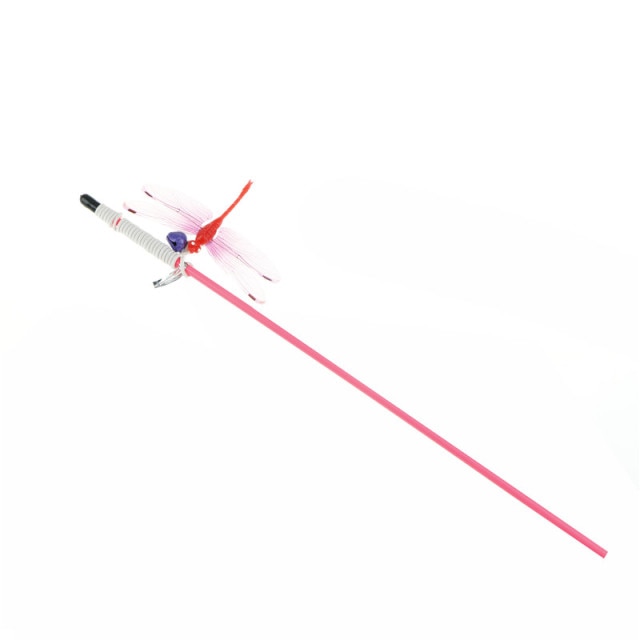 Dragonfly Rod Feather Stick Teaser Toys