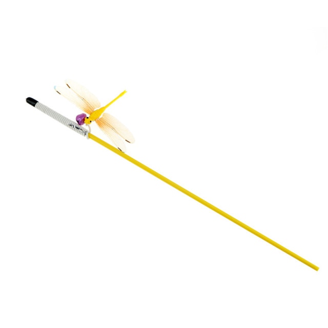 Dragonfly Rod Feather Stick Teaser Toys