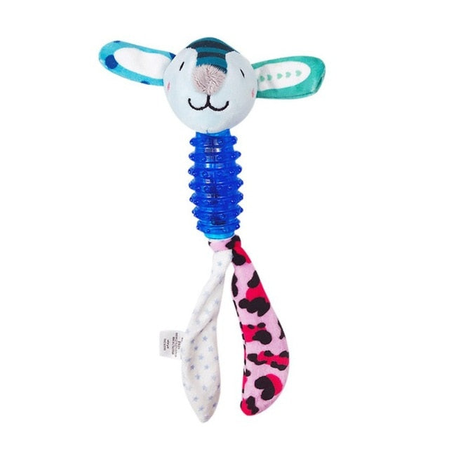 Animal Shaped Doll With Rubber Body Molar Stick