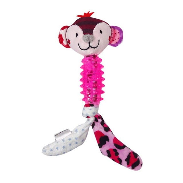 Animal Shaped Doll With Rubber Body Molar Stick