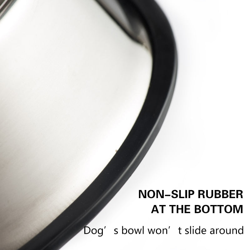 Non-Skid Stainless Steel Bowl
