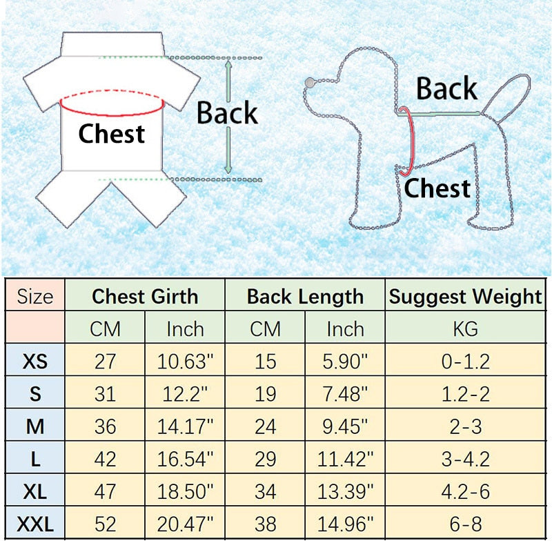 Soft Warm Pet Dog Jumpsuits Clothing