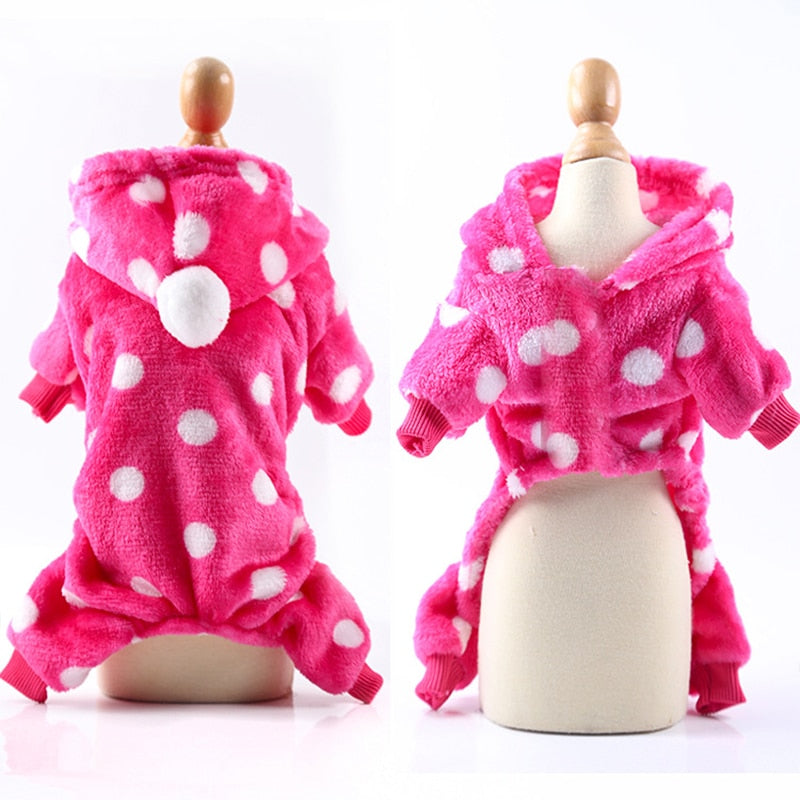 Soft Warm Pet Dog Jumpsuits Clothing