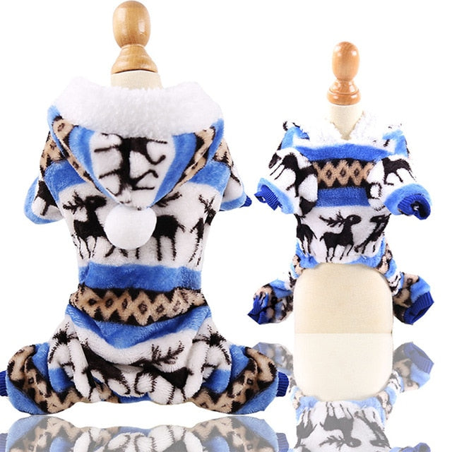 Soft Warm Pet Dog Jumpsuits Clothing