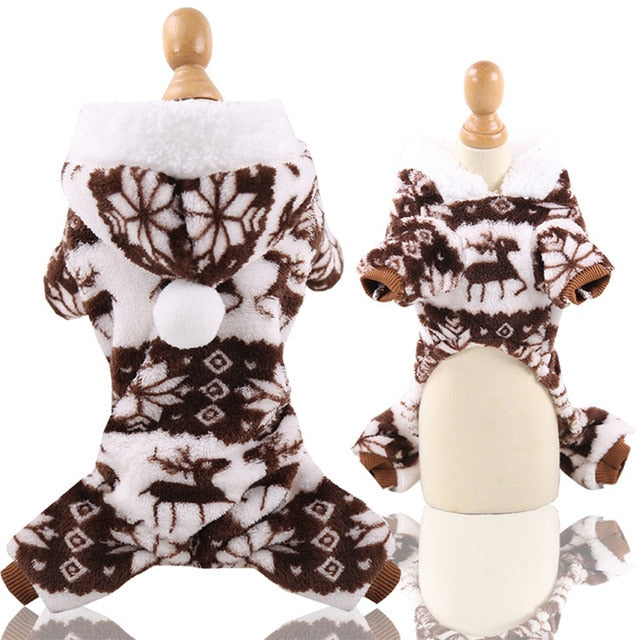 Soft Warm Pet Dog Jumpsuits Clothing