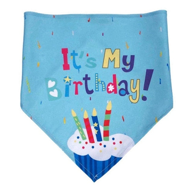 Cute Pet Cap and Bandana for Birthday Party Costume