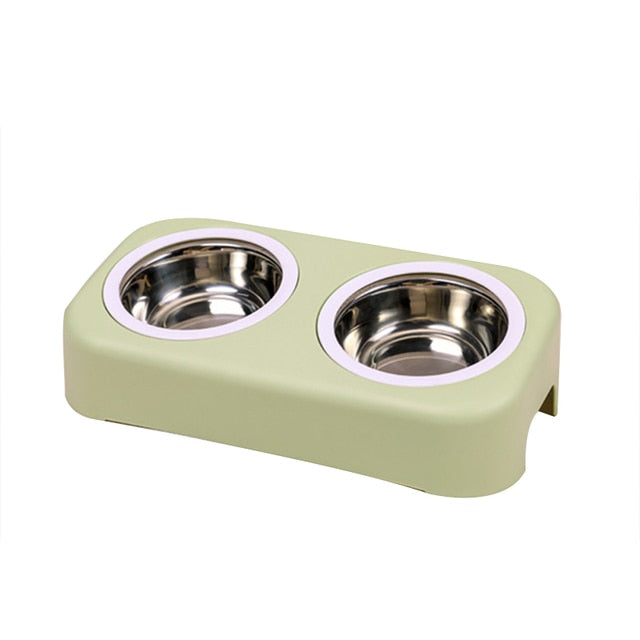 Pastel Double Cat Bowl