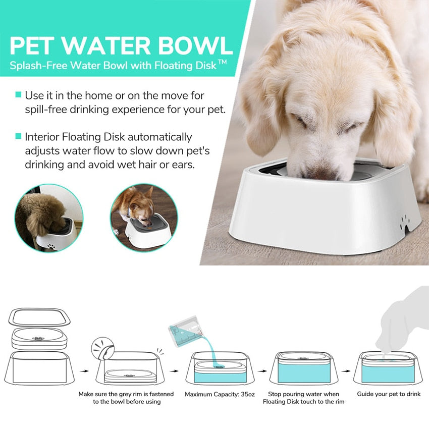 No-Spill Pet Water Bowl
