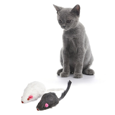 12PCS Squeaky Mice Toys