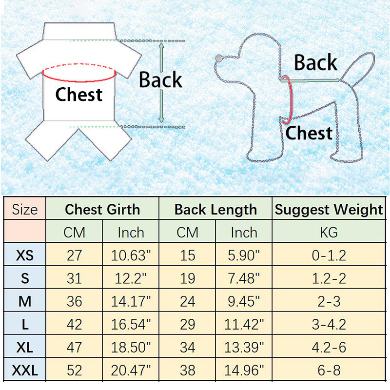 Soft Warm Pet Dog Jumpsuits Clothing