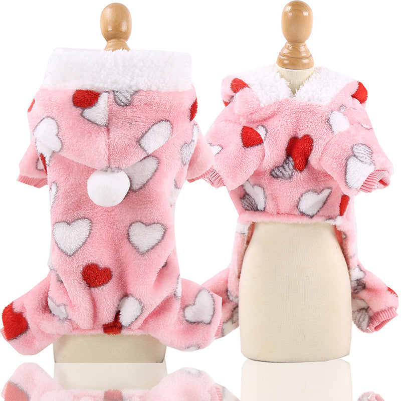 Soft Warm Pet Dog Jumpsuits Clothing