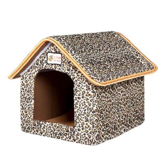 Winter Pet House Foldable Bed